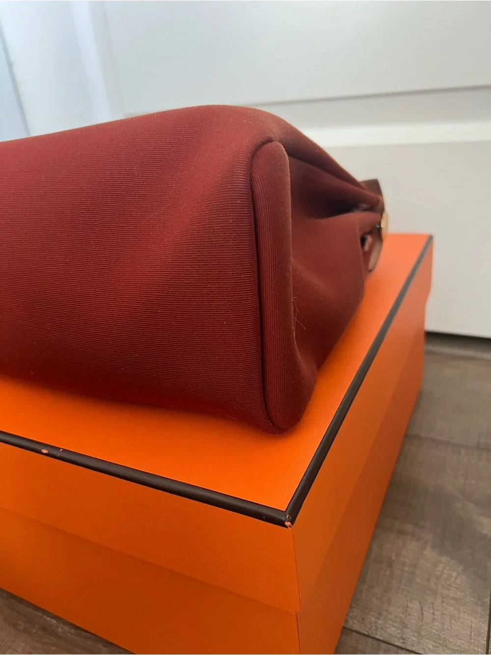 Hermès Herbag Zip RT 31 Verso Hunter Cow/Bico Officier Canvas - Picture 10 of 16